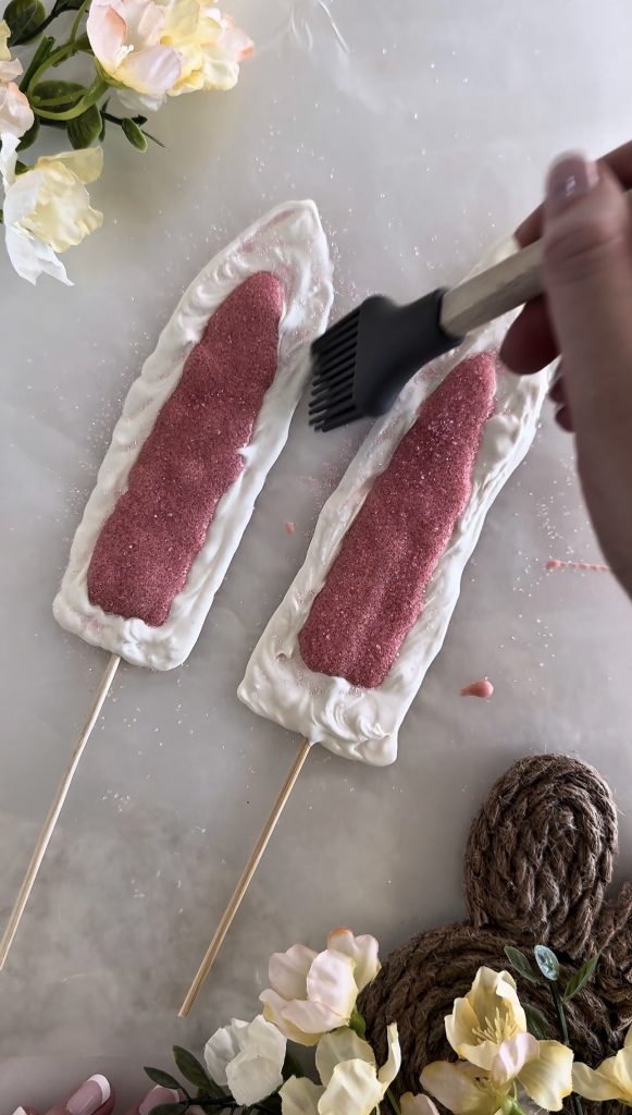 This Bunny Cake is a fun and super easy way to decorate a homemade or store-bought cake for a spring or Easter party.