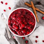 This homemade Cranberry Sauce only takes 5 ingredients and 15 minutes to make!