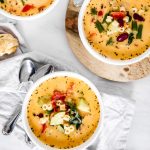 This Creamy Minestrone Soup is a delicious creamy twist on a classic soup recipe that is full of fresh vegetables.