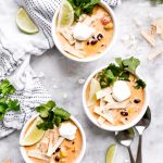 This Vegetarian Creamy Tortilla Soup is a fun creamy twist on traditional vegetarian tortilla soup.