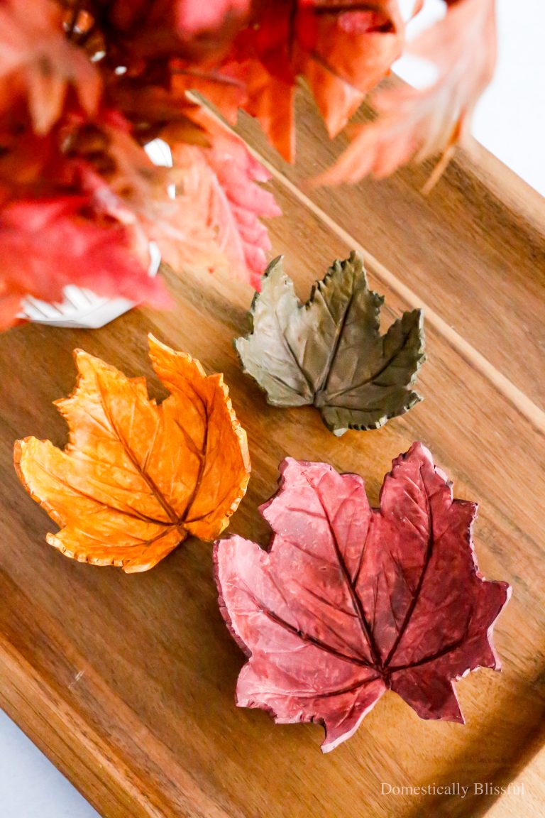 These DIY Clay Leaf Bowls are a fun fall craft that make a great gift and beautiful autumn decor for your home.