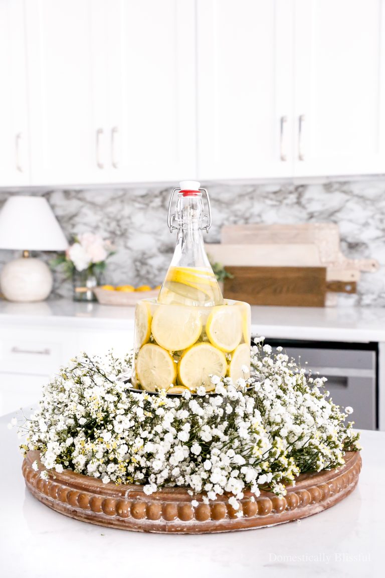 This Floral Lemon Ice Bottle Holder is perfect for making spring and summer parties and date nights extra special!