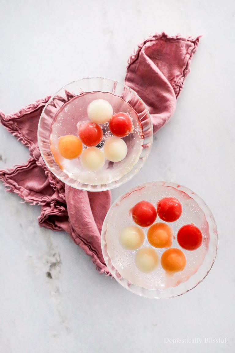 Melon Fruit Ice is an easy and delicious way to keep drinks cool this summer.