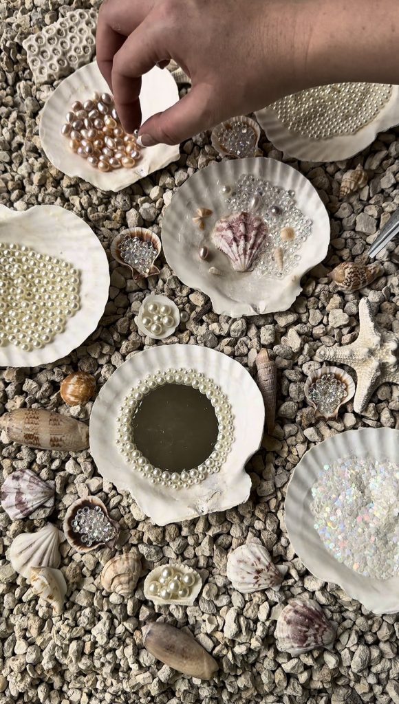 This DIY Mermaid Seashell Compact is the most fun beach craft that you can enjoy using all summer long.