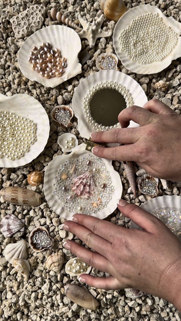 This DIY Mermaid Seashell Compact is the most fun beach craft that you can enjoy using all summer long.