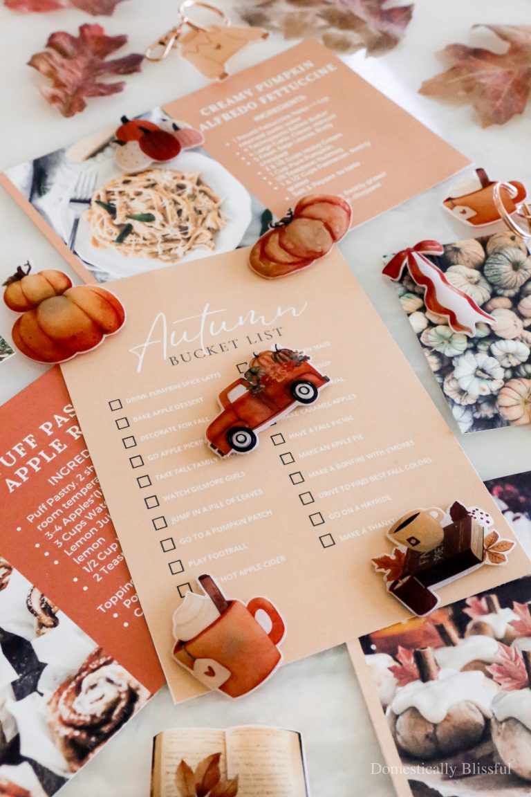 These DIY Shrinky Dink Fall Magnets and Keychains are the easiest fall DIY project that you can customize, and I've included a free printable so you can make these exact ones!