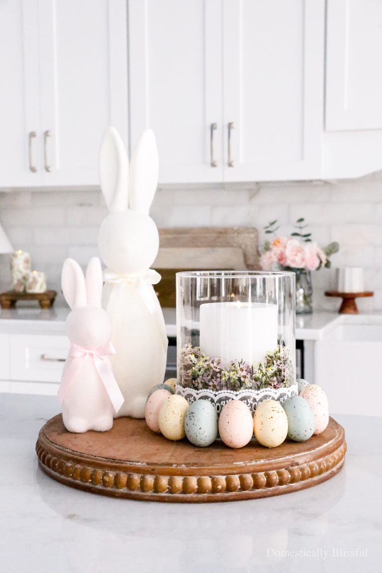 This DIY Easter Egg Flower Candle Holder is so easy to create and perfect for spring and Easter.