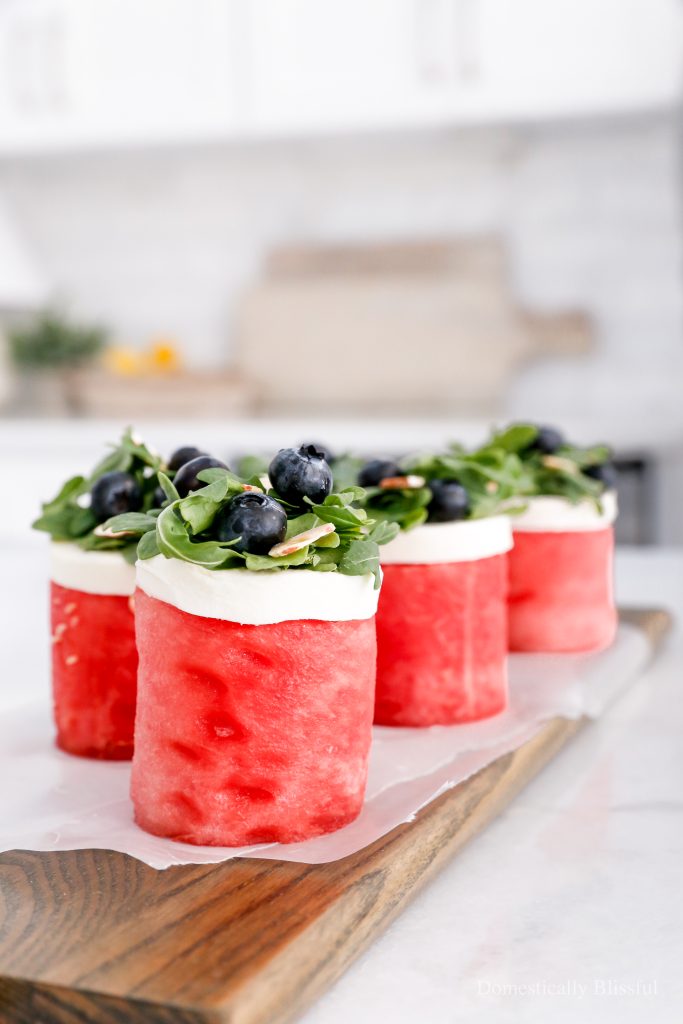 These Watermelon Salad Cupcakes are a fun and delicious way to enjoy a few of your favorite summer flavors!