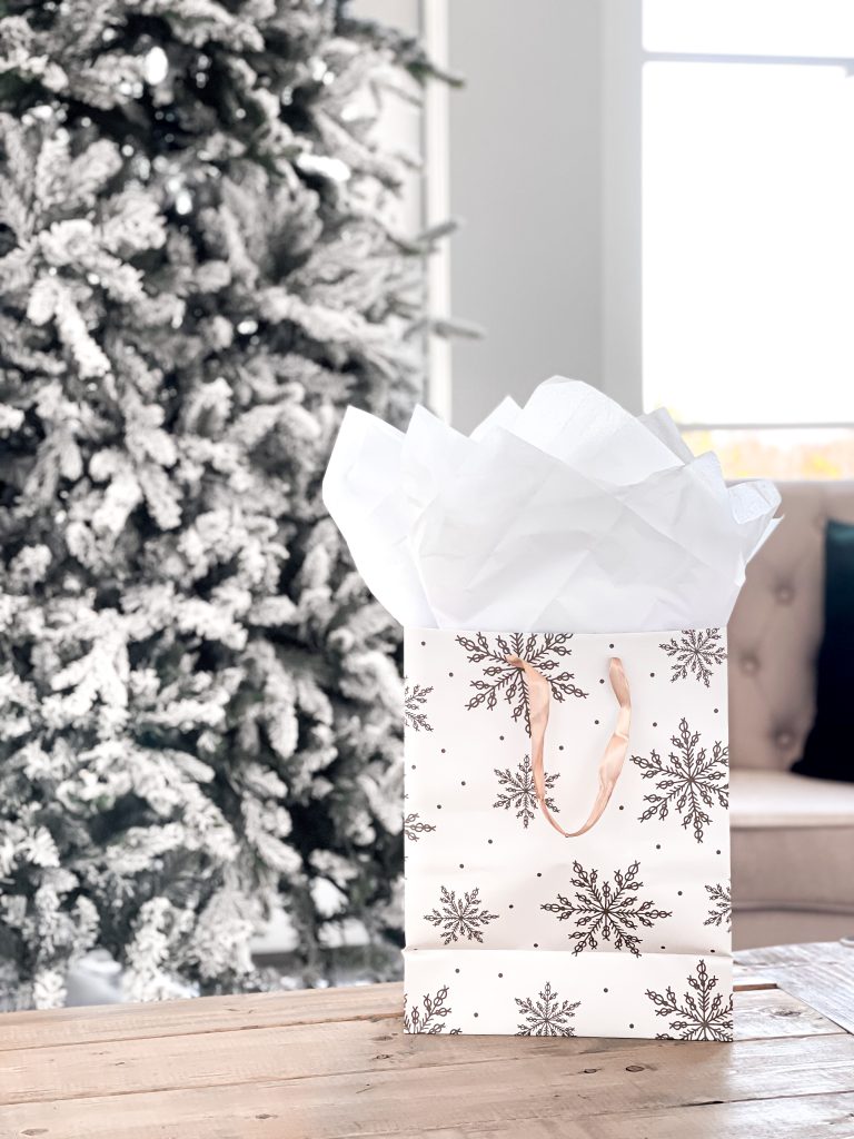 This Gift Bag Tissue Paper Hack is super simple and helps make gift bags look a little extra special.