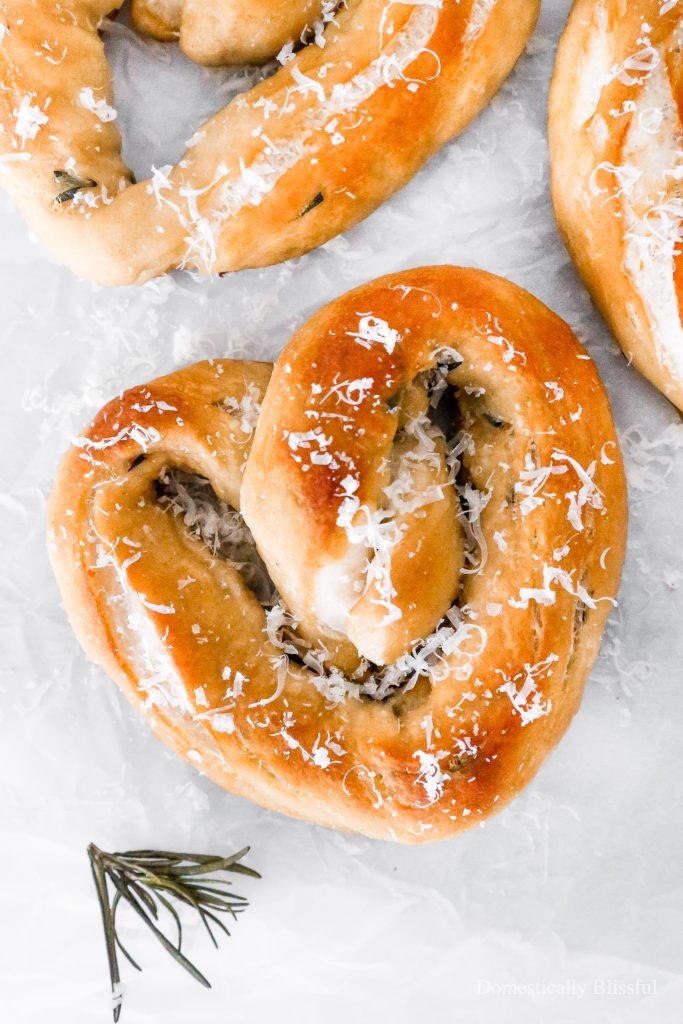 These Heart-Shaped Sea Salt Rosemary Pretzels are perfect for Valentine's Day as they are soft, salty, and oh so yummy!