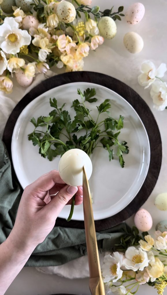This Egg Tulip Bouquet is a fun way to display and enjoy boiled eggs this Easter & spring season.
