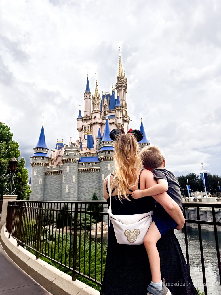 These are some of my favorite Less Crowded Castle Photo Spots at Magic Kingdom with tips on getting less crowded photos!