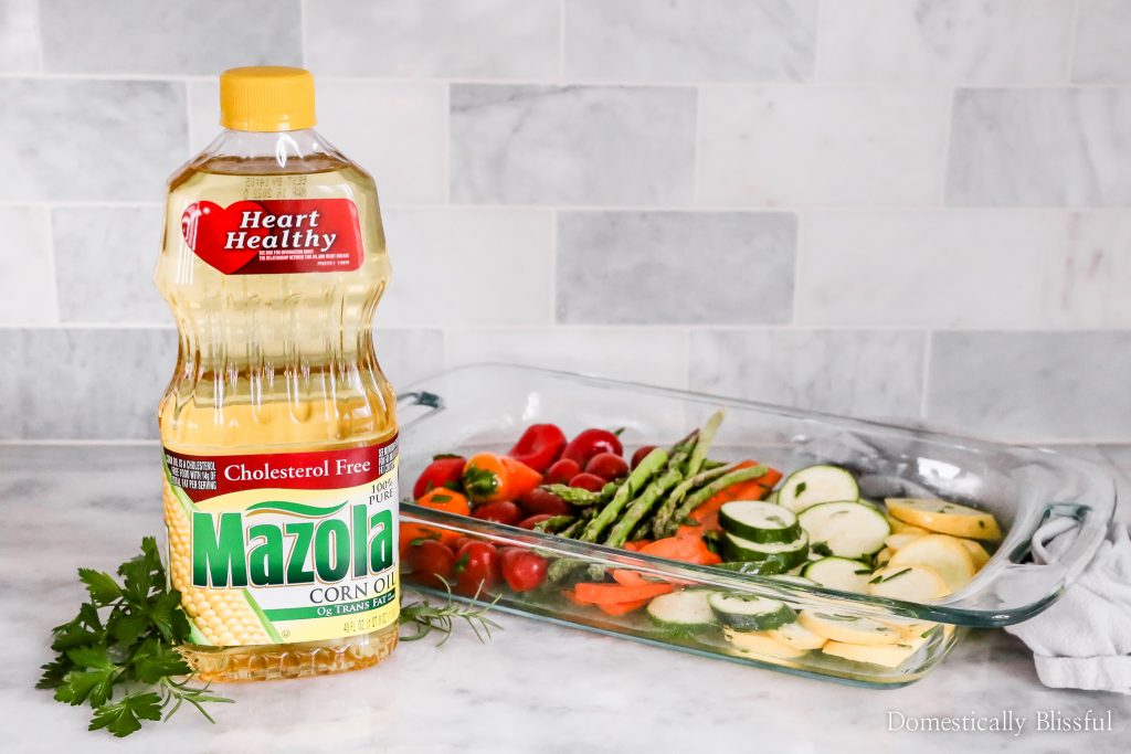 This Marinated Grilled Vegetables with whipped feta and honey is the perfect side dish for your next Mediterranean dinner.