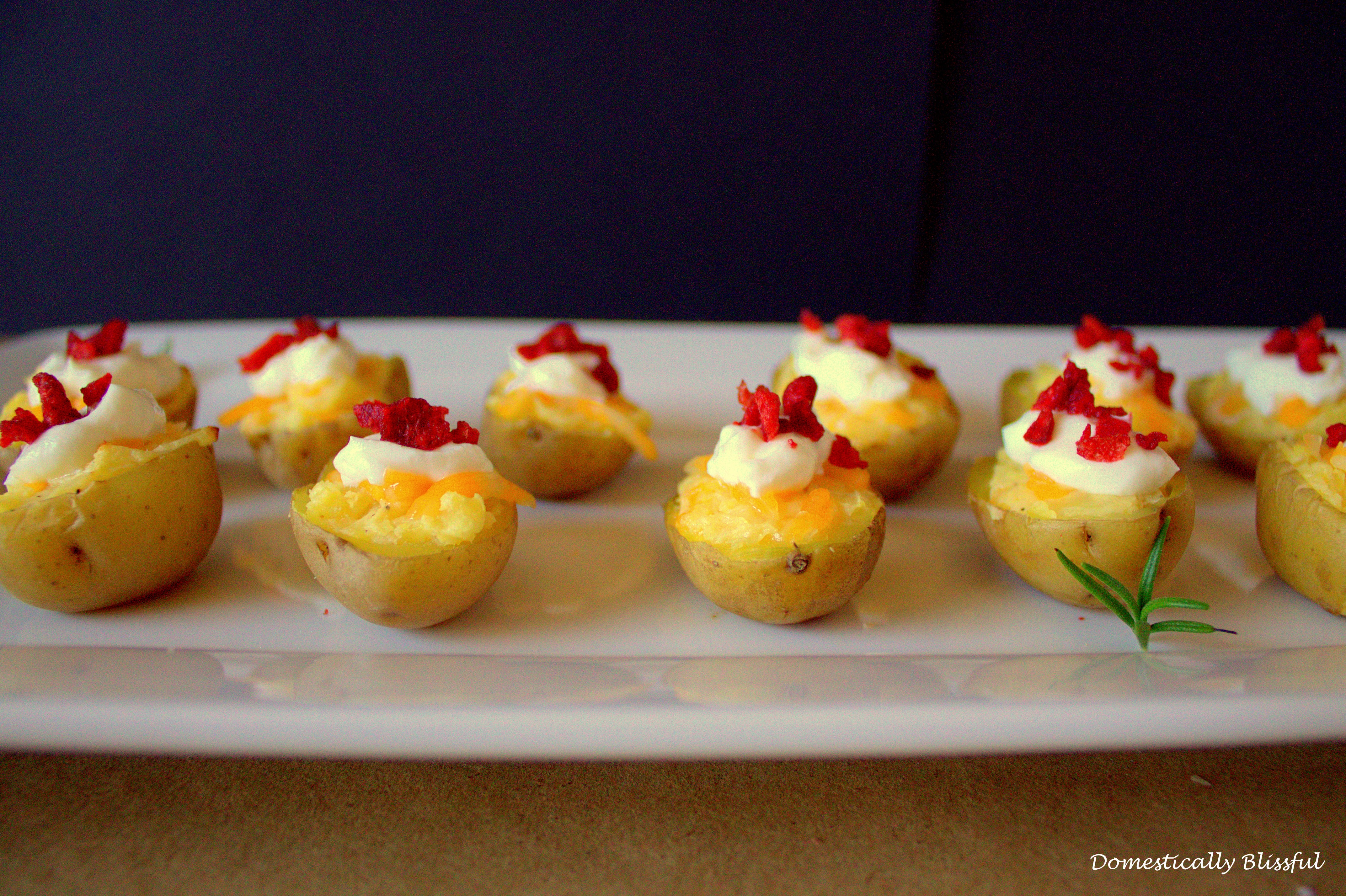 Mini Loaded Twice Baked Potatoes
