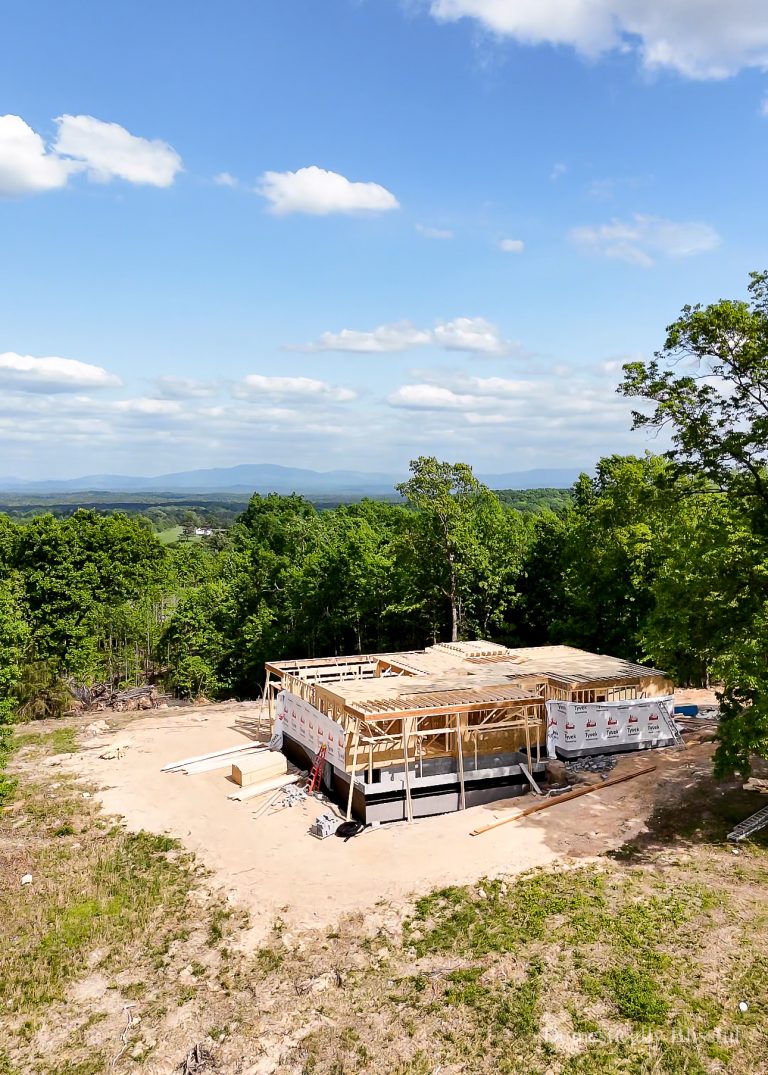 Month 2 House Building update including foundation, framing, and hopeful move-in date.
