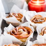 These Puff Pastry Apple Roses are a romantic and sweet fall treat that's perfect for Thanksgiving brunch or Friendsgiving dessert.