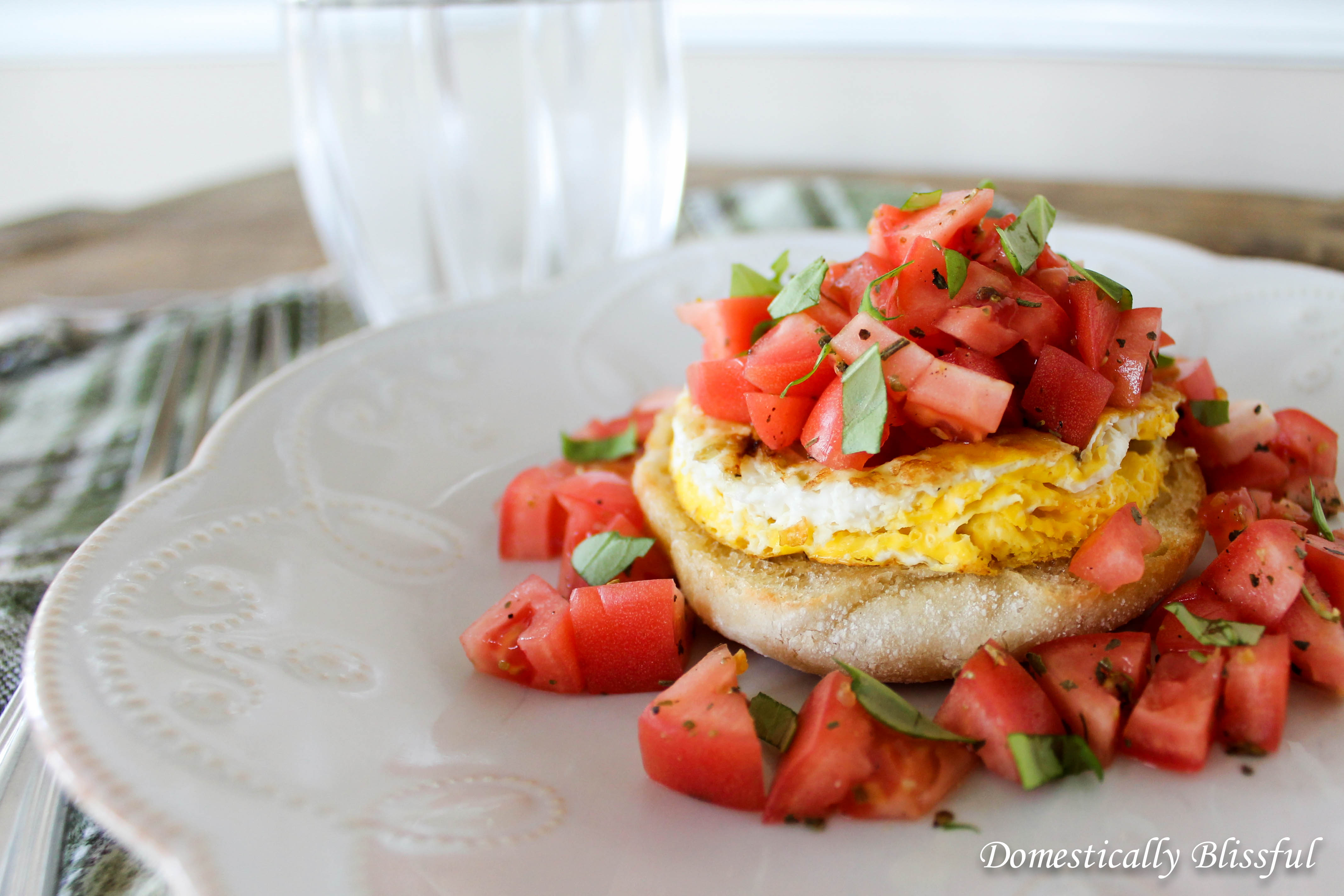 Simple Open Face Breakfast Sandwich
