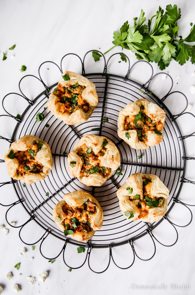  These Vegetarian Chorizo Spinach Cheese Puffs are the perfect last-minute holiday recipe that is quick & easy to create & full of flavor!