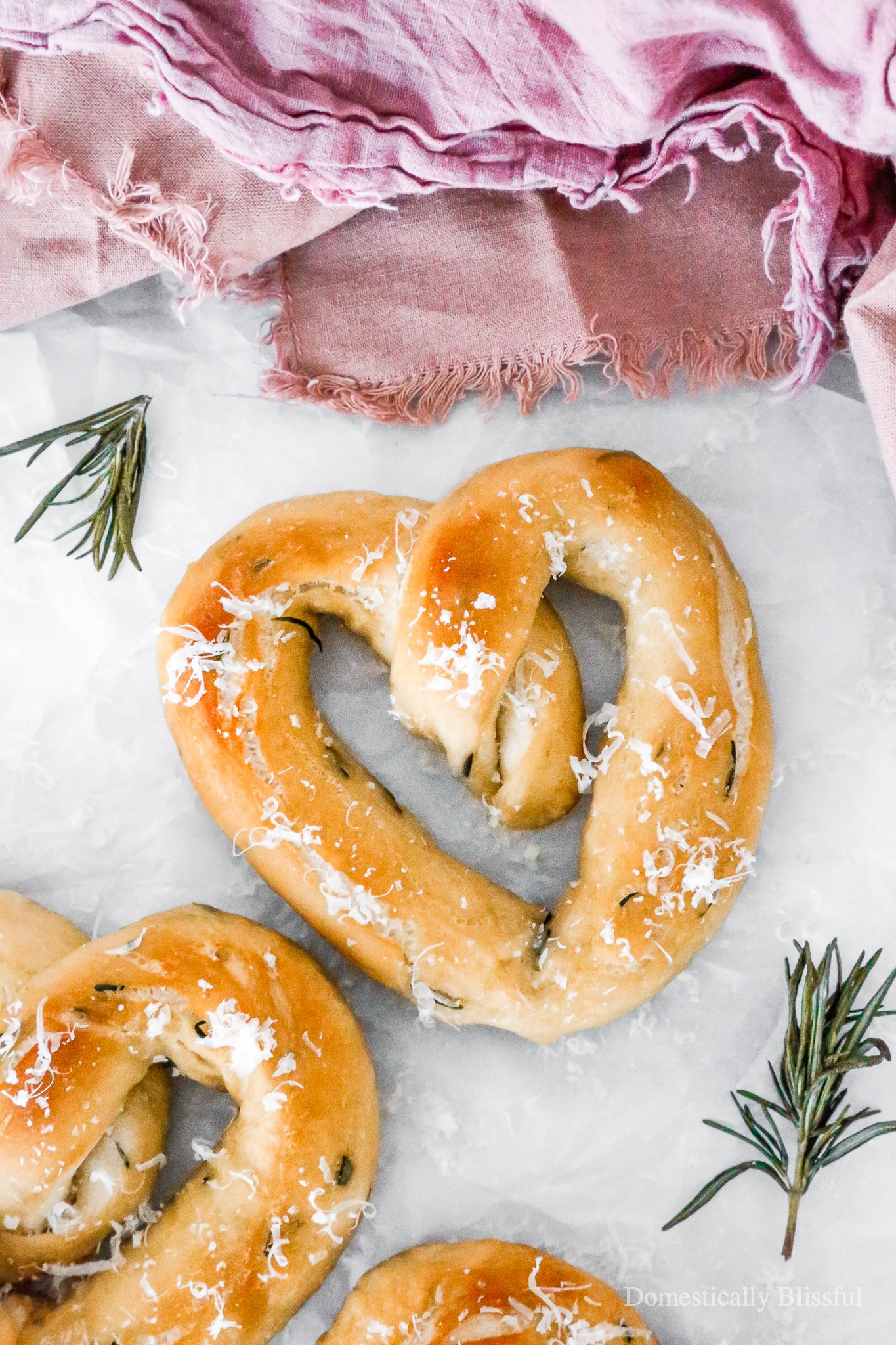 These Heart-Shaped Sea Salt Rosemary Pretzels are perfect for Valentine's Day as they are soft, salty, and oh so yummy!