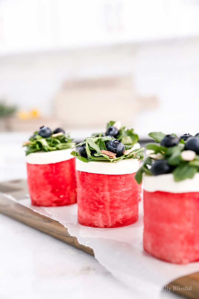 These Watermelon Salad Cupcakes are a fun and delicious way to enjoy a few of your favorite summer flavors!
