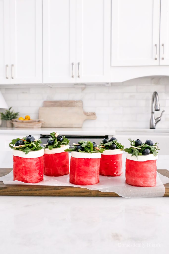 These Watermelon Salad Cupcakes are a fun and delicious way to enjoy a few of your favorite summer flavors!