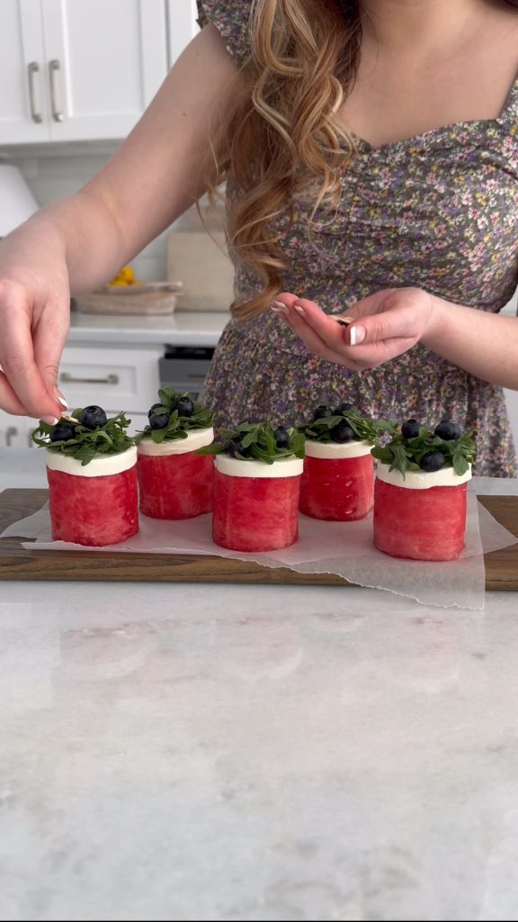 These Watermelon Salad Cupcakes are a fun and delicious way to enjoy a few of your favorite summer flavors!