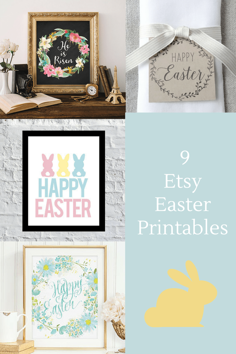 9  Etsy Easter Printables