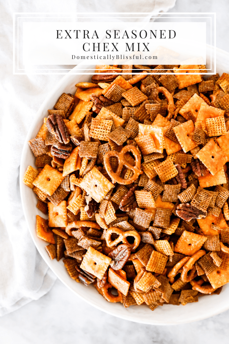 This is a super easy Extra Seasoned Chex Mix recipe your whole family will love!