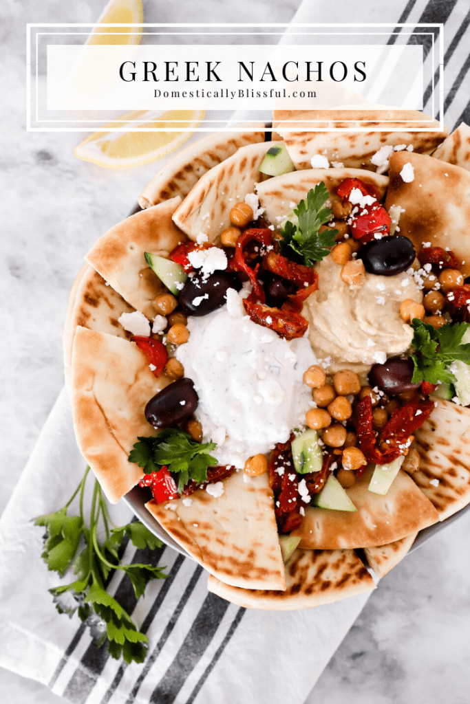 These Greek Nachos are a fun and simple dinner solution full of fresh ingredients and flavor!