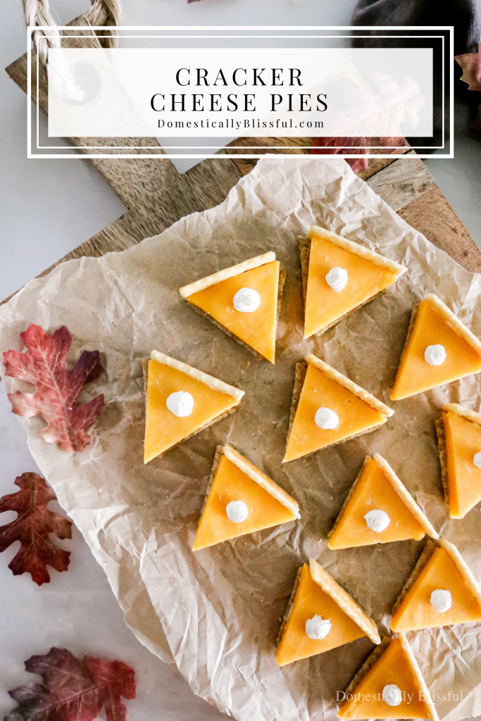 These Cracker Cheese Pies are super fun and easy to make, and they are the perfect appetizer for a Friendsgiving party or Thanksgiving dinner.