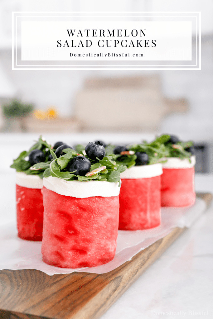These Watermelon Salad Cupcakes are a fun and delicious way to enjoy a few of your favorite summer flavors!